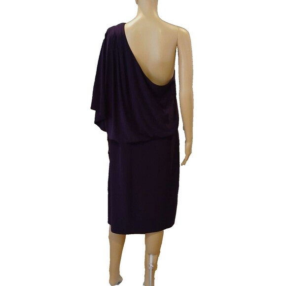 Dressbarn Women's Dress Cocktail Party Size 16 One Shoulder Elegant Wedding - Picture 5 of 9